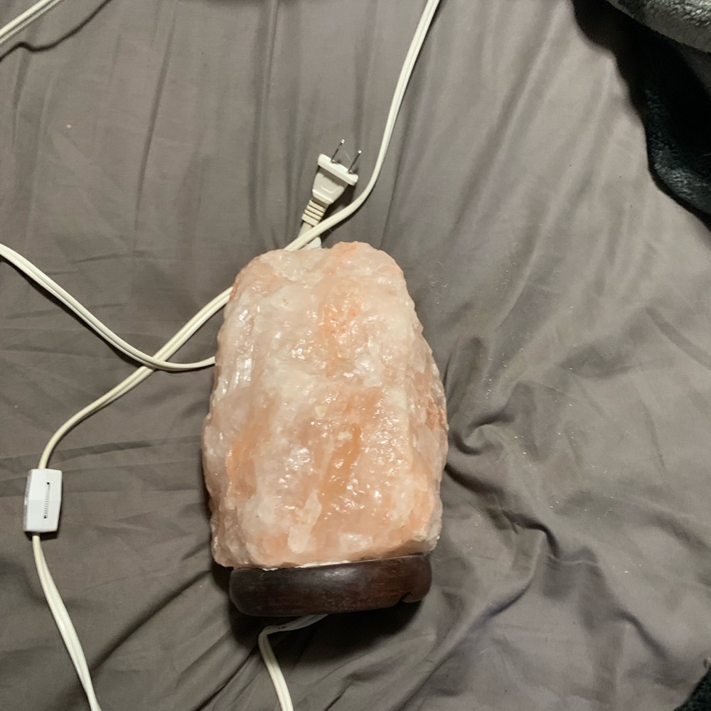 Beautiful salt rock lamp